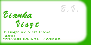 bianka viszt business card